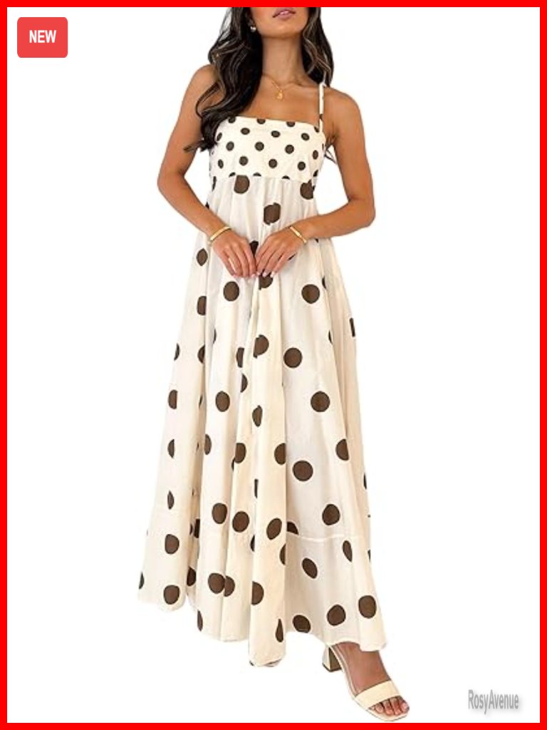 Sleeveless Smocked Back Maxi Dress Boho Floral A-Line Sundress